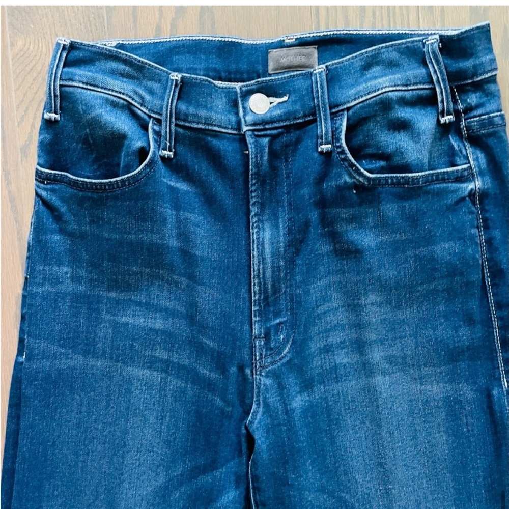 MOTHER The Hustler Sidewinder High Rise Jeans in Tongue In Chic Size 28 - Picture 8 of 10